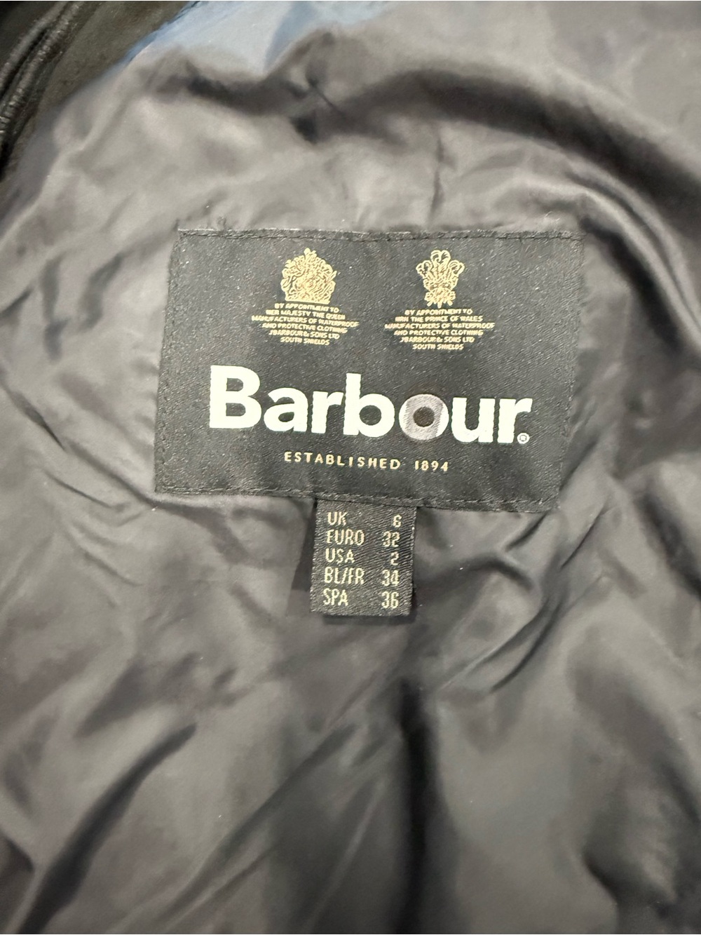 BARBOUR New Size 6 Cavalry Diamond Quilted Jacket $295 MSRP - Picture 3 of 4
